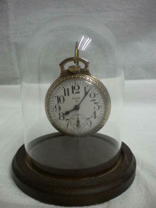 Elgin 616 Open Face Pocket Watch 1950,  17 Jewels 10k Rolled Plated Gold Part/R 6
