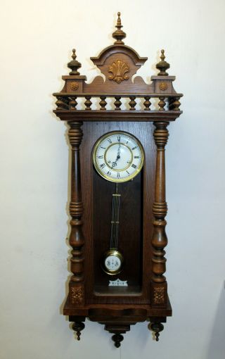 Old Wall Clock Regulator Chimes Clock FHS 1920th Franz Hermle & Sohn 2