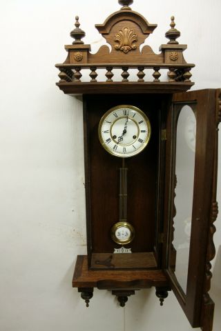 Old Wall Clock Regulator Chimes Clock FHS 1920th Franz Hermle & Sohn 4