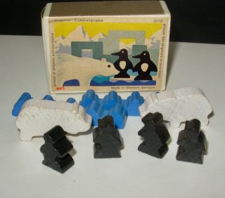 Vintage Juri mini wood animals 4 boxes made by Holz - Spielwaren in West Germany 6