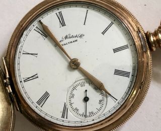 Antique Waltham Ladies’ Pocket Watch 1863 7 Jewels American Gold Filled RUNS 4