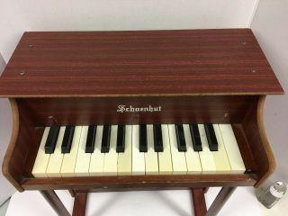 Vintage Wooden Schoenhut Child ' s Toy Upright Piano 25 Keys 3