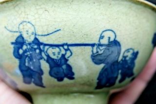 Very Interesting Chinese Pottery Bowl With 6 Character Marks - Very Rare - L@@k