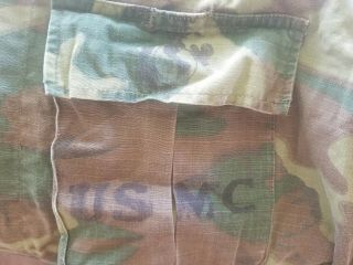 USMC ERDL Camo Shirt COAT post Vietnam War size Large Long 3