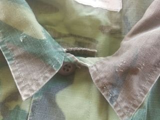USMC ERDL Camo Shirt COAT post Vietnam War size Large Long 6