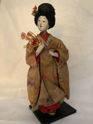 Antique Japanese Geisha Doll Ningyo Early Meiji