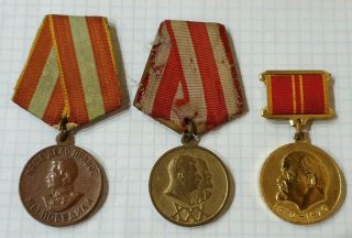Soviet Ussr Medal For Valiant Work In The Great Patriotic War