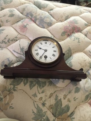 Fine Antique J E Caldwell Desk Clock Very Good French Movement