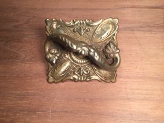 Antique Sewing Maching Cabinet Drawer Pull Singer Treadle Brass