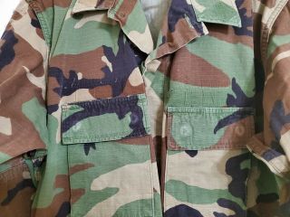 US Military Woodland Camo Shirt BDU Large Regular 2