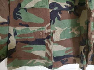 US Military Woodland Camo Shirt BDU Large Regular 3
