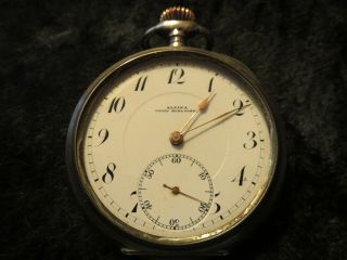 Antique " Alpina - Union - Horlogere " Very Inside - Pocket Watch - Parts