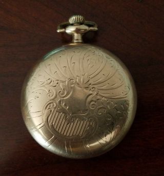 Elgin 16s Pocket Watch 1923 In Montauk Gold Case,  Not Running