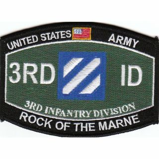 Us Army 3rd Third Infantry Division Id Rock Of The Marne Patch Fort Stewart Vet