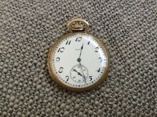 Elgin 10K Rolled Gold 7 Jewels Pocket Watch GREAT CASES Pair 2