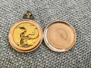 Elgin 10K Rolled Gold 7 Jewels Pocket Watch GREAT CASES Pair 8