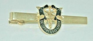 Us Army Special Forces Tie Clip Gold In Color