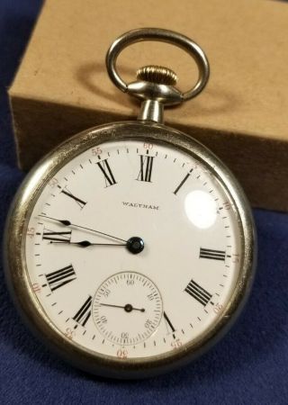 Waltham 16s Pocket Watch 15j Model 1899 Grade 620 Serviced - Keeping Rr Time