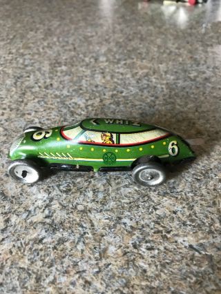 Vintage Marx Mechanical Speedway Racer Tin Wind - Up