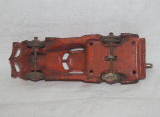 LMAS Antique Hubley 2220 Cast Iron Tow Truck Orange 7