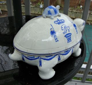 Hua Ping Tang Zhi Turtle Soup Tureen Bicentennial Revolutionary War Soldiers 2