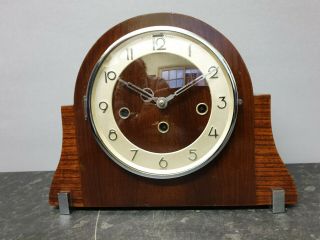 Vintage Art Deco 8 Day Westminster Chimimg Mantle Clock