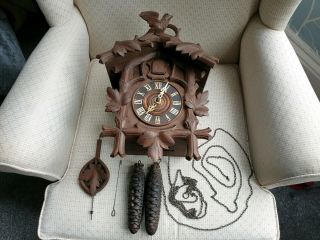 Antique Camerer Cuss Cuckoo Clock With Beha Movemnt (for Restoration),  Ref A13