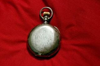 Elgin Hunter Pocket Watch 1910258 1886 Newport Case Coin Deer 3