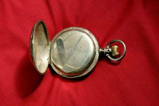 Elgin Hunter Pocket Watch 1910258 1886 Newport Case Coin Deer 5