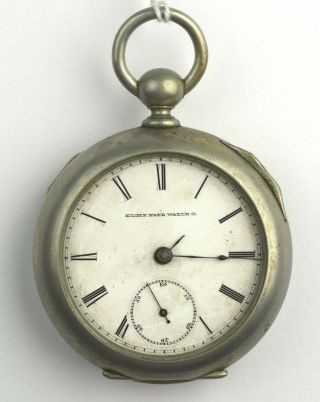 Antique 1884 Elgin Model 1 Grade 7 18s Pocket Watch Ls - 6 152g