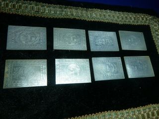 8 Antique Chinese Mother Of Pearl Gaming Counters