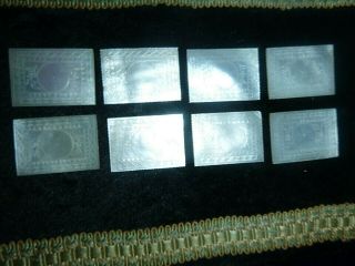 8 ANTIQUE CHINESE MOTHER OF PEARL GAMING COUNTERS 2