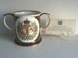 6 1/4 " Ltd Ed Spode China Prince Charles The Royal Wedding Loving Cup Mug 87/750