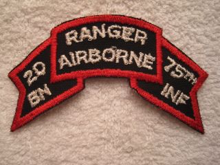 Us Army Airborne Ranger 75th Infantry 2nd Battalion Vintage Patch