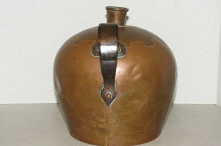 Vintage Antique Arts & Crafts Style Copper Jug Ovoid Vessel - ESTATE FIND 3