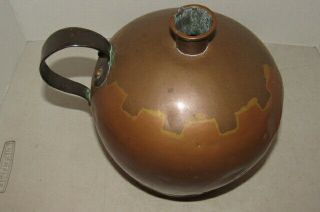 Vintage Antique Arts & Crafts Style Copper Jug Ovoid Vessel - ESTATE FIND 8