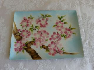 Japan Aippi Metal Cloissian Cherry Blossom Ornamental Plate/dish Tea Ceremony