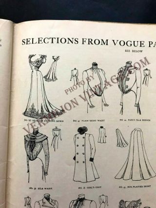 1900 Vogue April 9,  Edwardian Fashion,  Pattern 60 Tailor Jacket 3