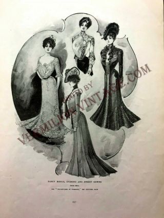 1900 Vogue April 9,  Edwardian Fashion,  Pattern 60 Tailor Jacket 5