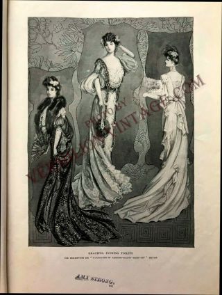 1902 Vogue December 4,  Art Nouveau Gifts and Fashion,  Pattern 147 4