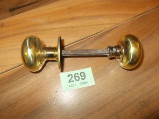 Vintage Antique Brass Door Handles Rim Lock 269