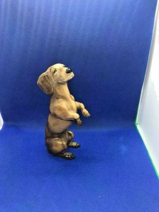 Vintage Hutschenreuther Dachshund Figurine Made In Germany Hr15