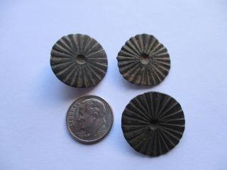 Buttons Spain 17th 18th Century Set Of 3 Spanish Colonial Time Era 759