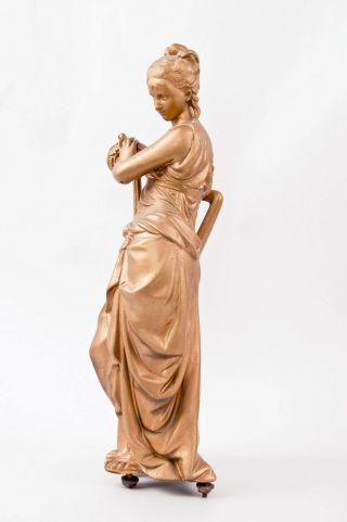 Ansonia Music & Poetry double standing figural clock Music figure only @ 1890 3