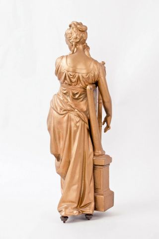 Ansonia Music & Poetry double standing figural clock Music figure only @ 1890 4