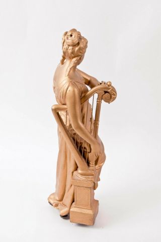 Ansonia Music & Poetry double standing figural clock Music figure only @ 1890 5
