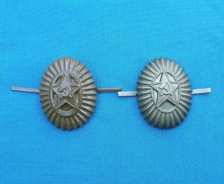 Soviet Russian Military Army Camo Camouflage Hat Cap Badges For Field Uniform