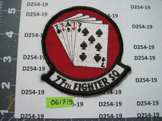 Usaf Air Force Squadron Patch 77th Fighter Sqdn Fs Shaw Afb 1991 To Current