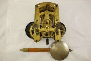 Rare Antique Seth Thomas No 60 Clock Regulator Movement With Pendulum