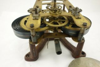 Rare Antique Seth Thomas No 60 Clock Regulator Movement With Pendulum 4